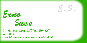 erno suss business card